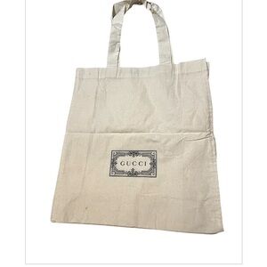 Gucci Cream Canvas Tote Bag
